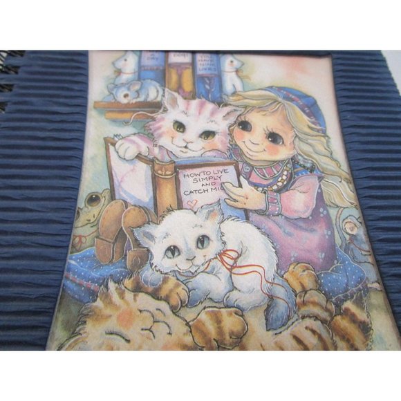 Dreamworks Journal Jody Bergsma Cat Print Blue Corrugated Cover Spiral Bound - Picture 3 of 16